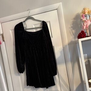 Velvet Long Sleeve Dress